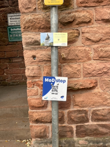 MoD stop mit QR-Code